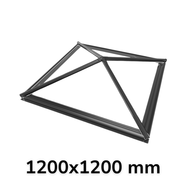 1200 x 1200 mm Stratus Aluminium Roof Lantern Style 8 (Pyramid).