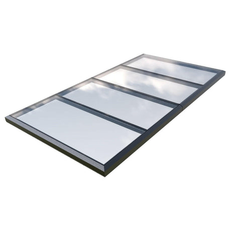 2000 x 5000 mm Fixed Glass Link Modular Skylight (2 Fixed 0 Opening).