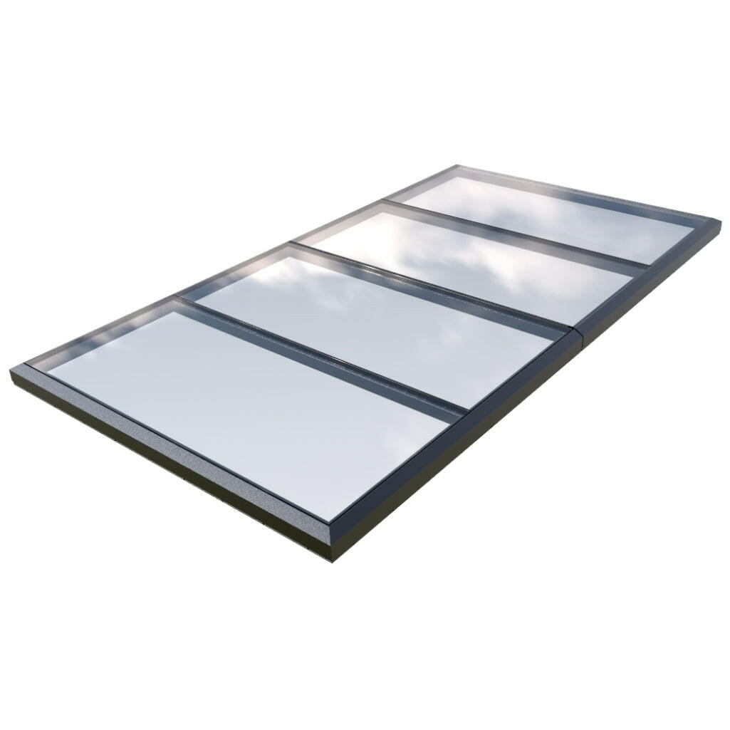 2500 x 4500 mm Fixed Glass Link Modular Skylight (2 Fixed 0 Opening).