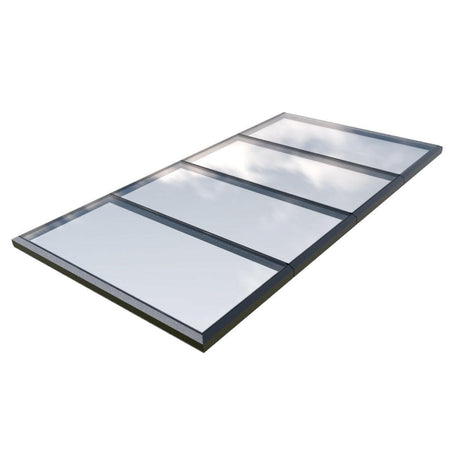 3000 x 5500 mm Fixed Glass Link Modular Skylight (4 Fixed 0 Opening).