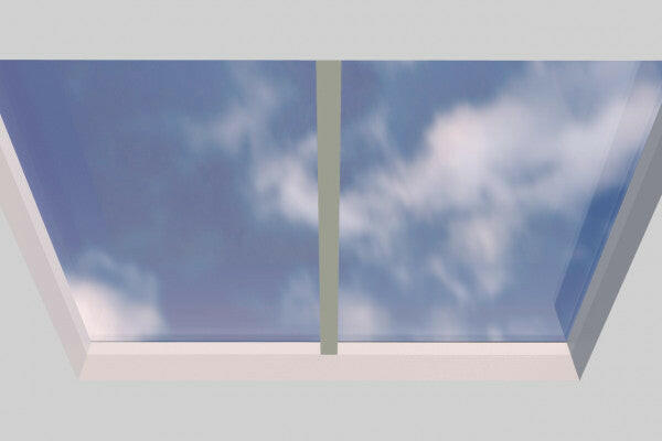 2000 x 2500 mm Fixed Glass Link Modular Skylight (1 Fixed 0 Opening).