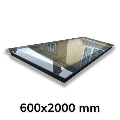 600 x 2000 mm LD Frameless Triple Glazed Flat Roof Skylight.