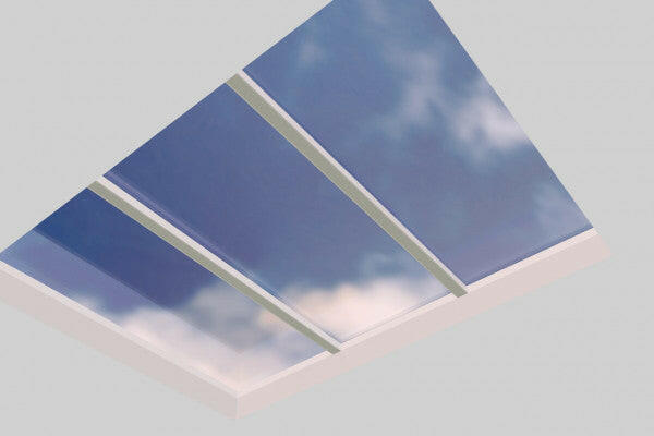 3000 x 4000 mm Fixed Glass Link Modular Skylight (3 Fixed 0 Opening).