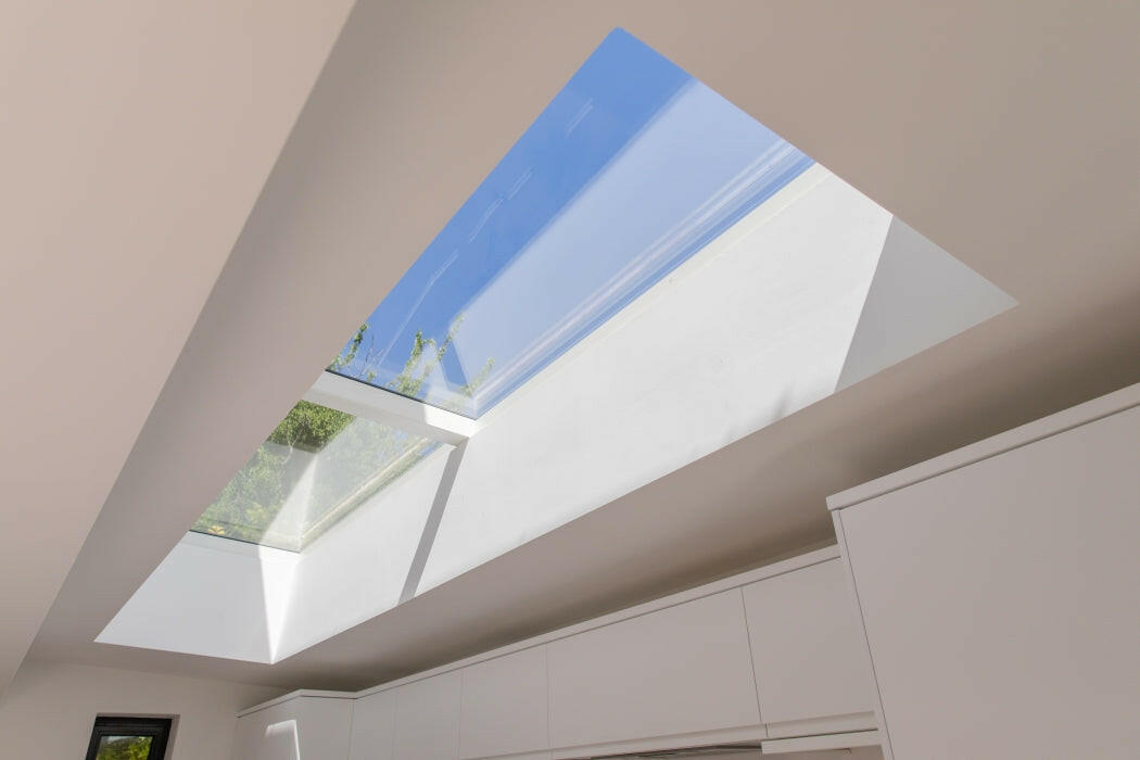 3000 x 5500 mm Fixed Glass Link Modular Skylight (4 Fixed 0 Opening).