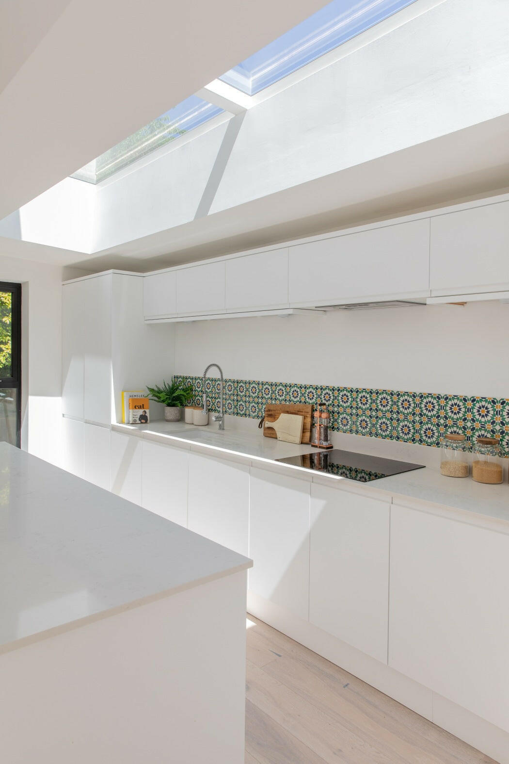 2500 x 5000 mm Electric Opening Glass Link Modular Skylight (2 Fixed 2 Opening).