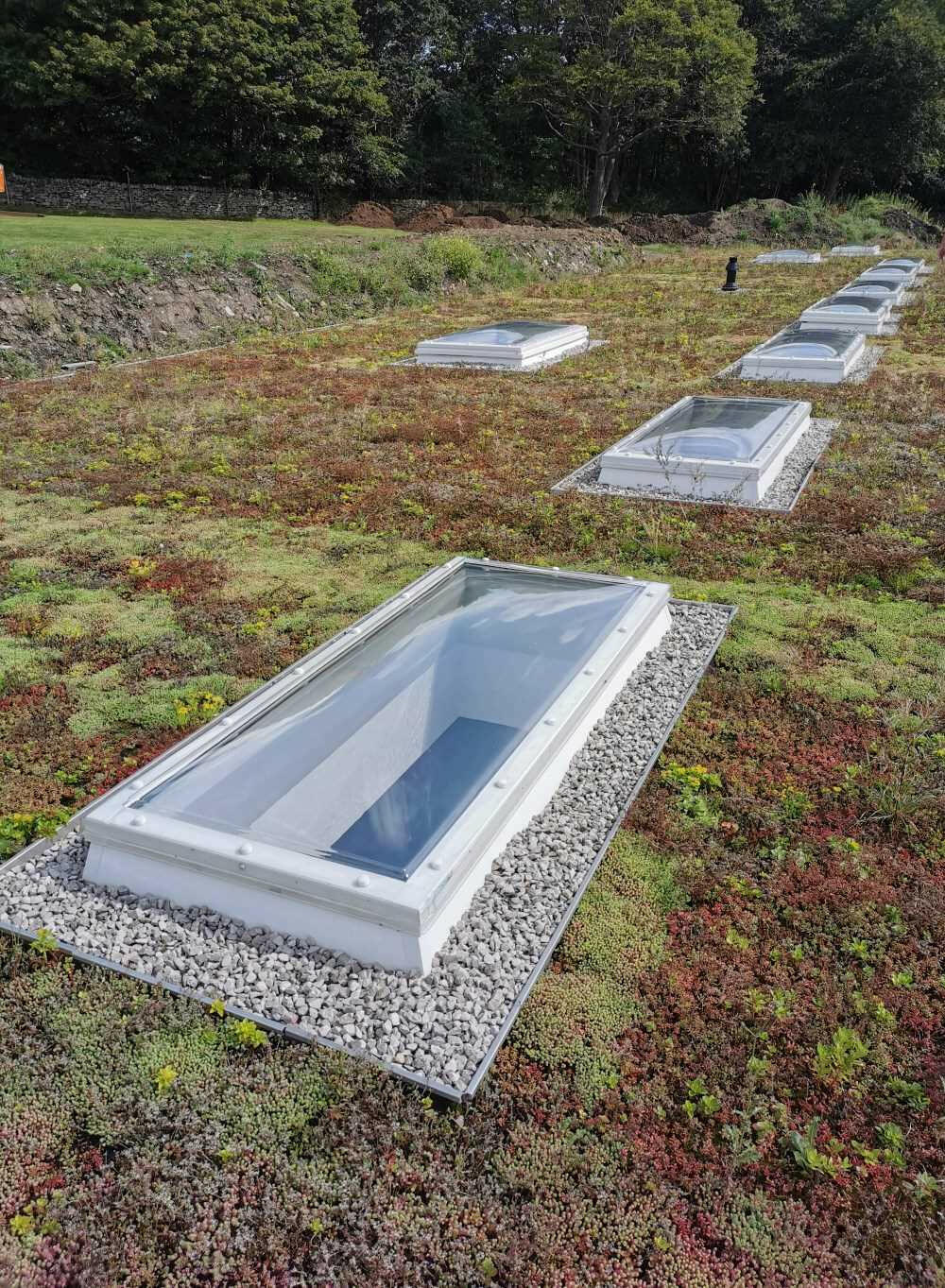 600 x 600 mm Polycarbonate Fixed Dome Rooflight by Mardome Trade.