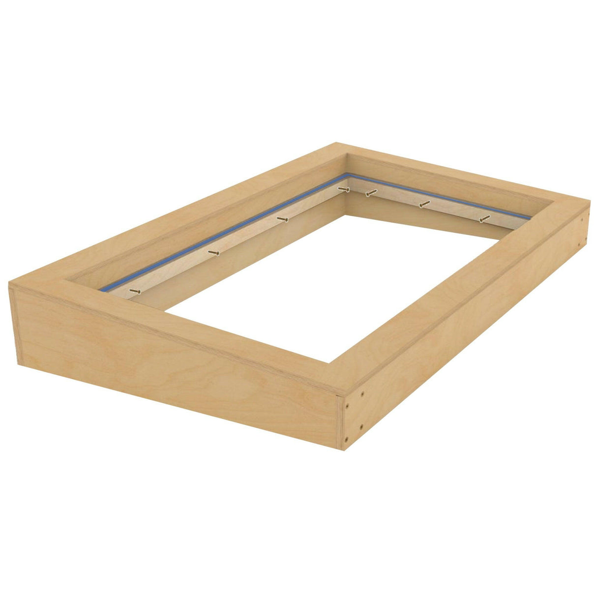 1200 x 2500 mm Insulated Upstand for Flat Roof Skylight.