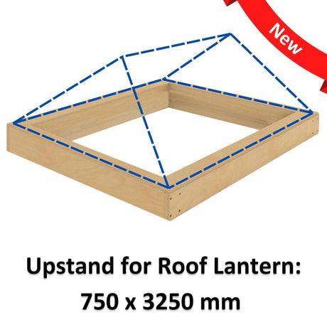 750 x 3250 mm Insulated Upstand for Roof Lantern.