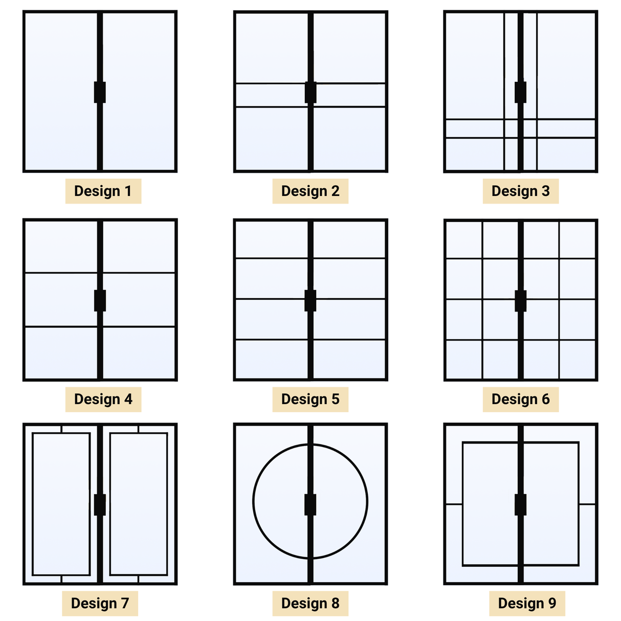Dubbele stalen deur op maat