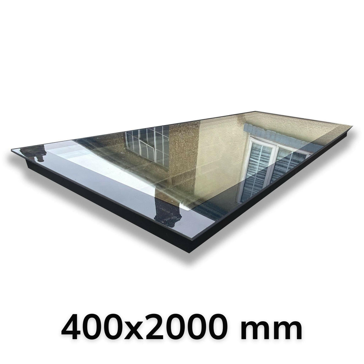 400 x 2000 mm LD Frameless Triple Glazed Flat Roof Skylight.
