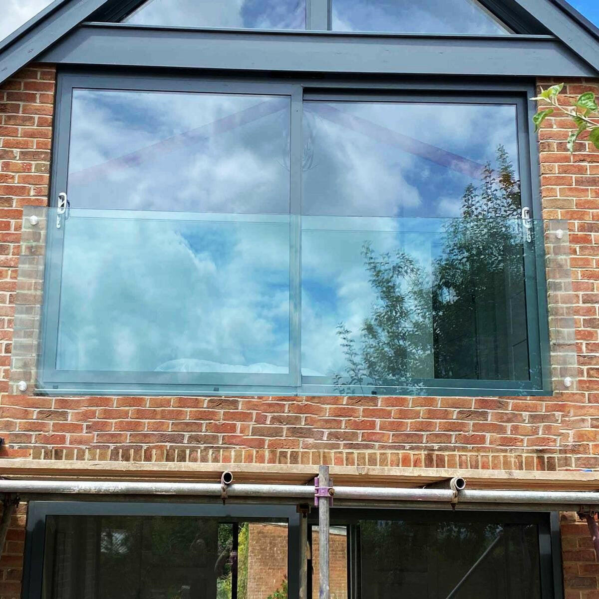 1200 x 1100 mm LD Toughened Laminated Glass Juliet Balcony.