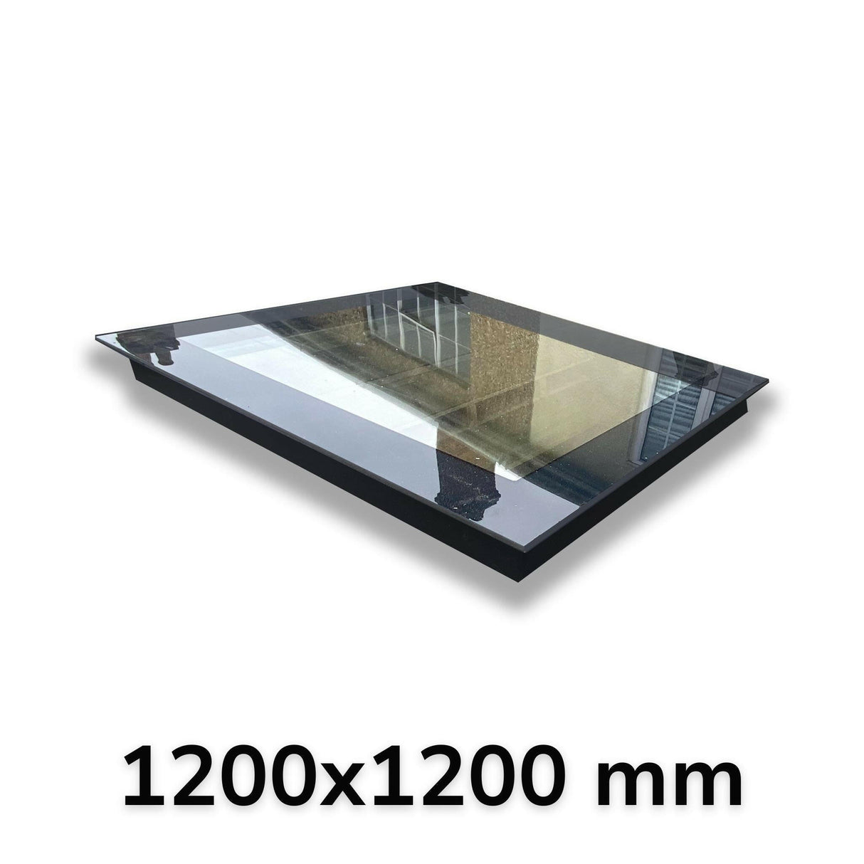 1200 x 1200 mm LD Frameless Triple Glazed Flat Roof Skylight.