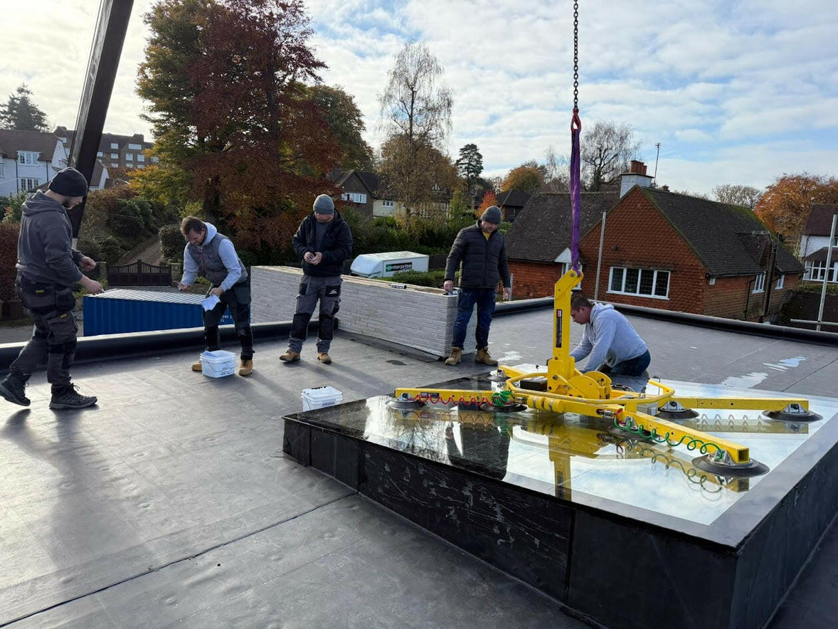 300 x 300 mm LD Frameless Triple Glazed Flat Roof Skylight.