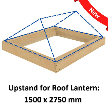 1500 x 2750 mm Insulated Upstand for Roof Lantern.