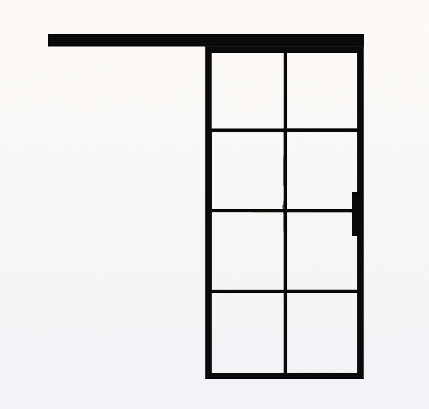 Custom Size Single Sliding Steel Door