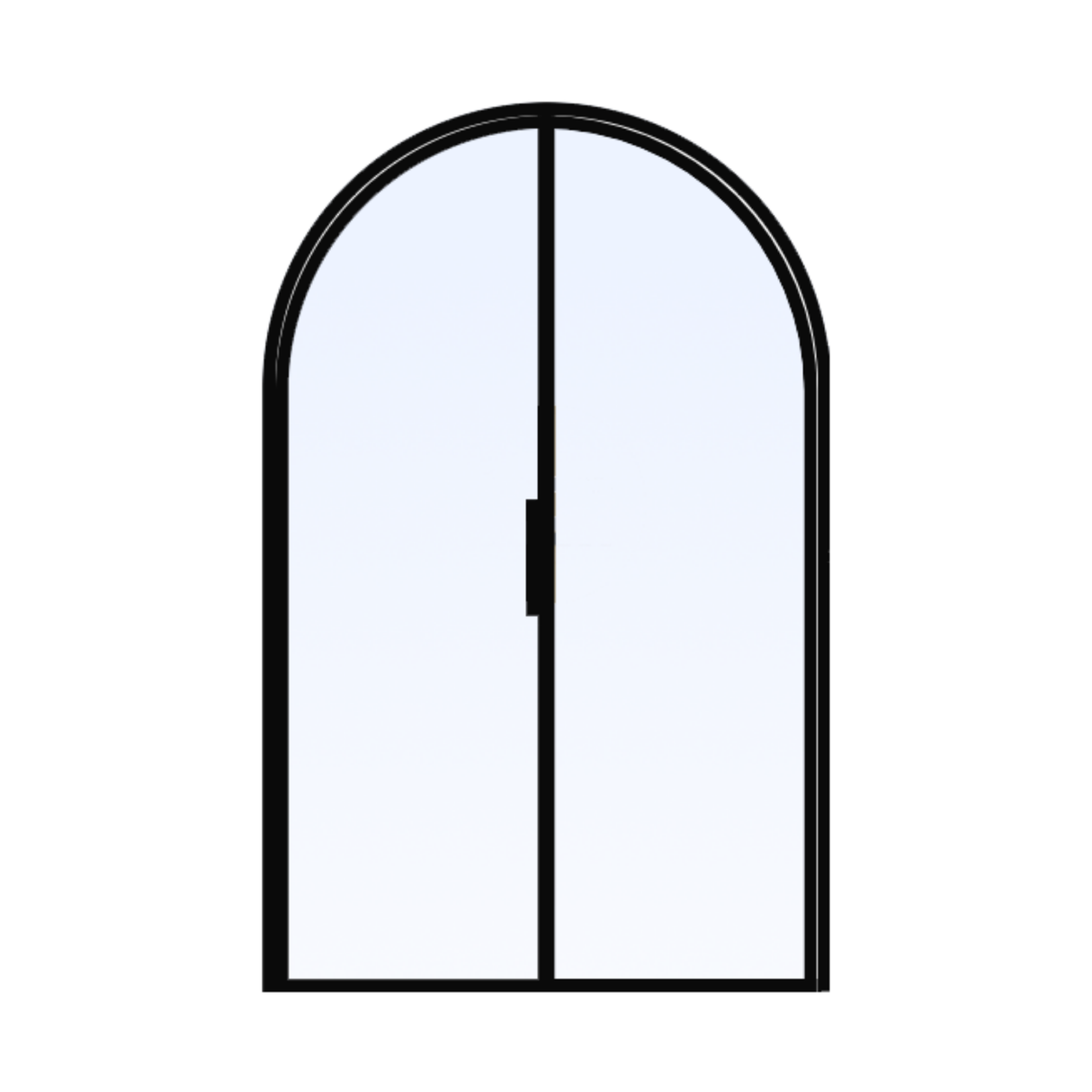 Custom Size Double Arched Steel Door