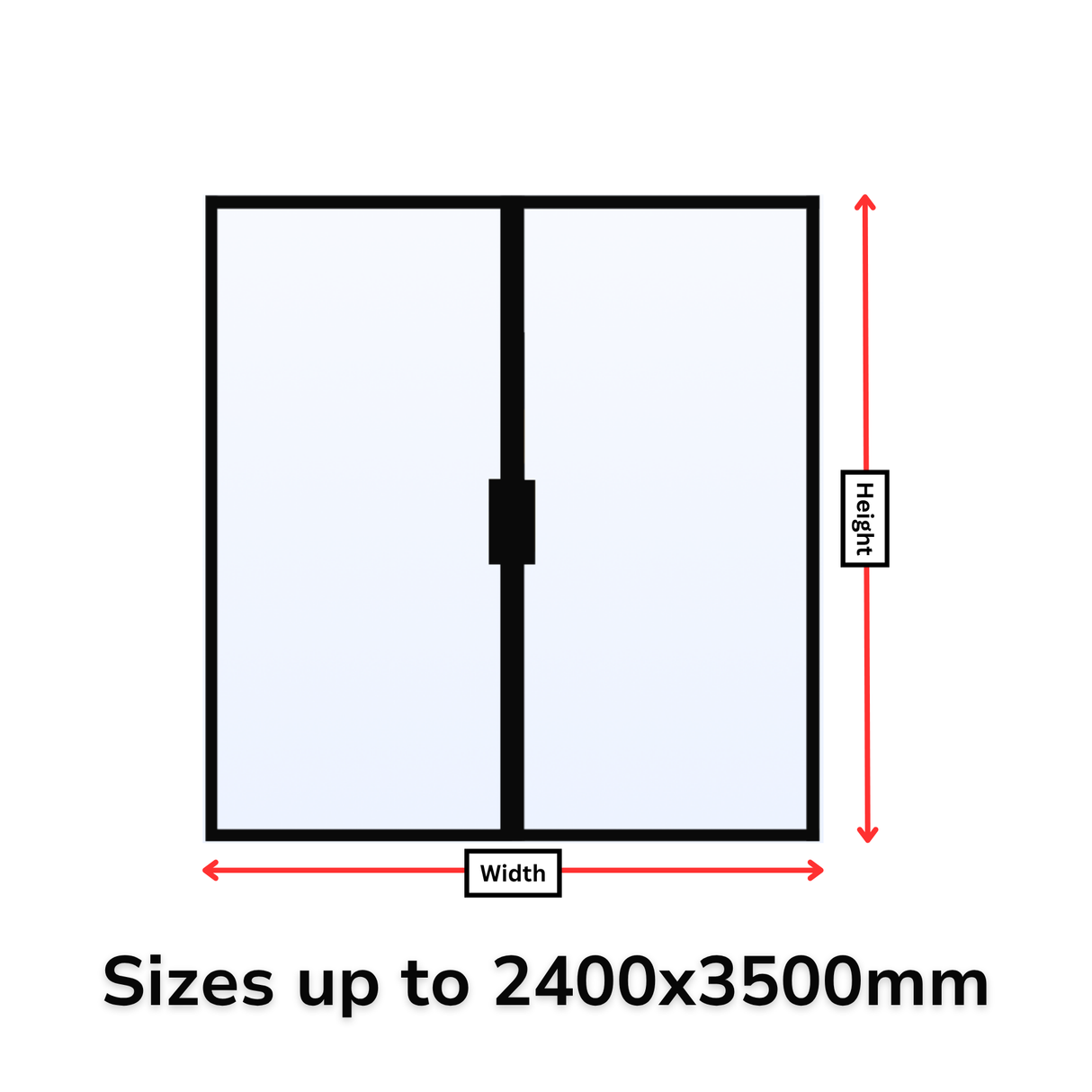 Dubbele stalen deur op maat