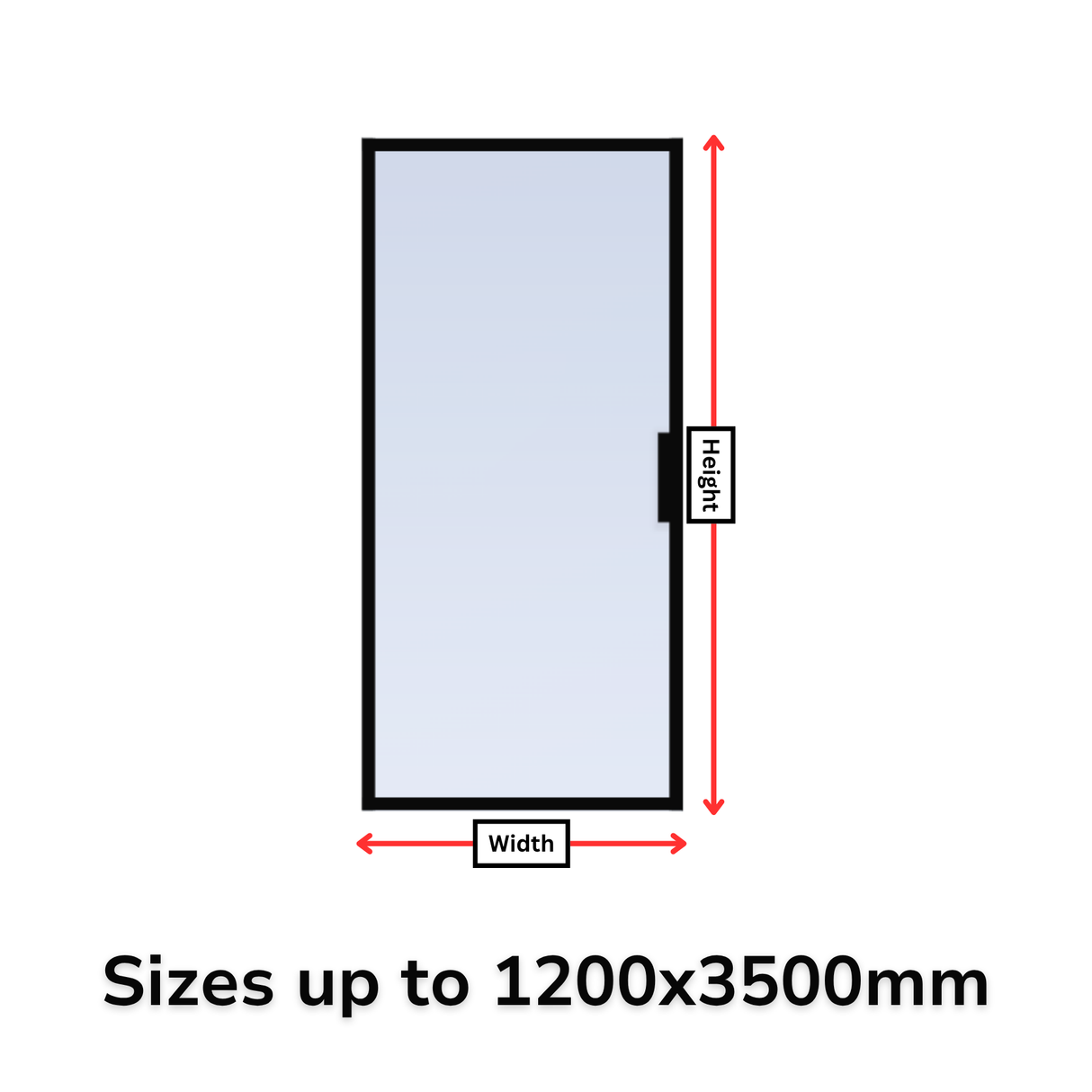 Custom Size Single Hinged Steel Door