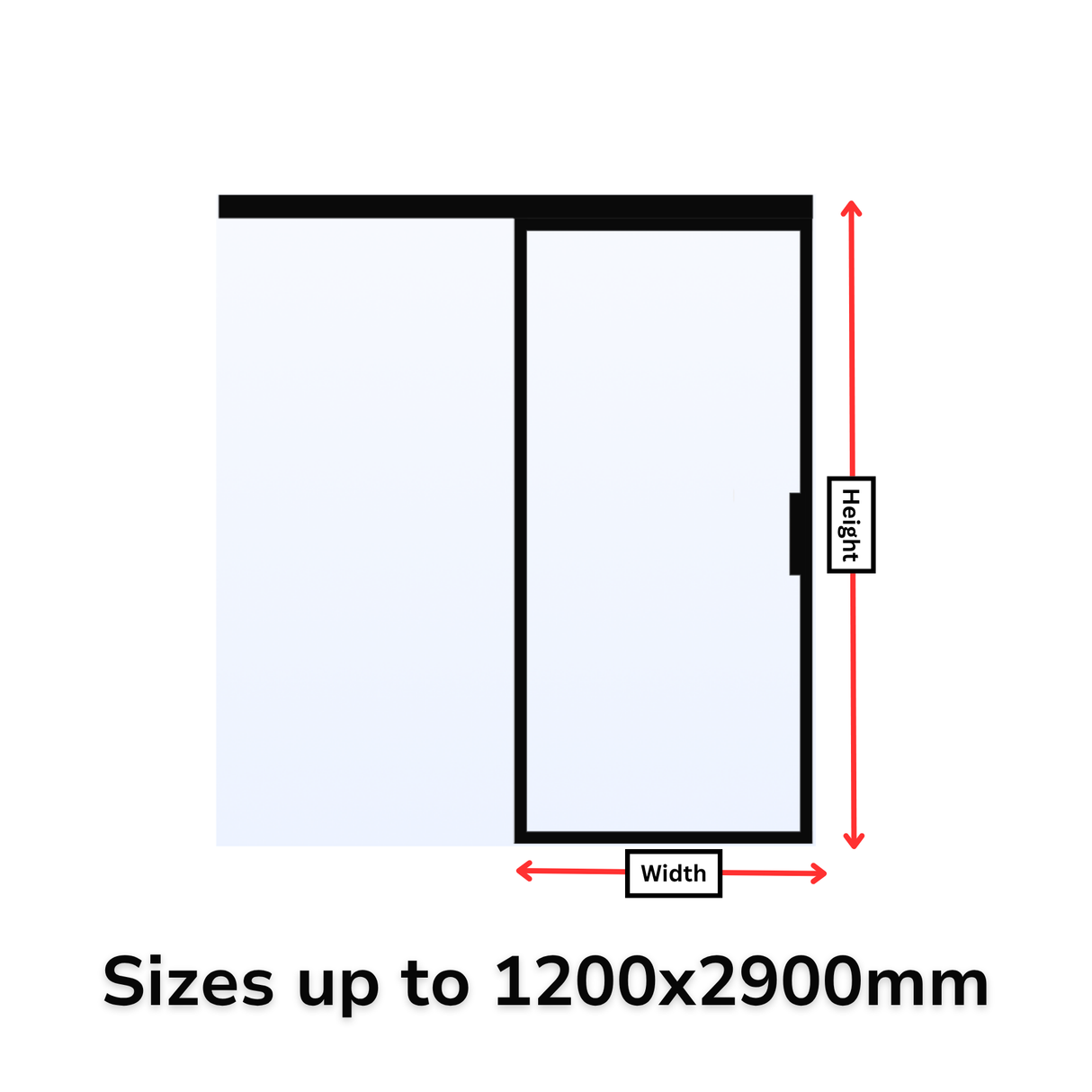 Custom Size Single Sliding Steel Door