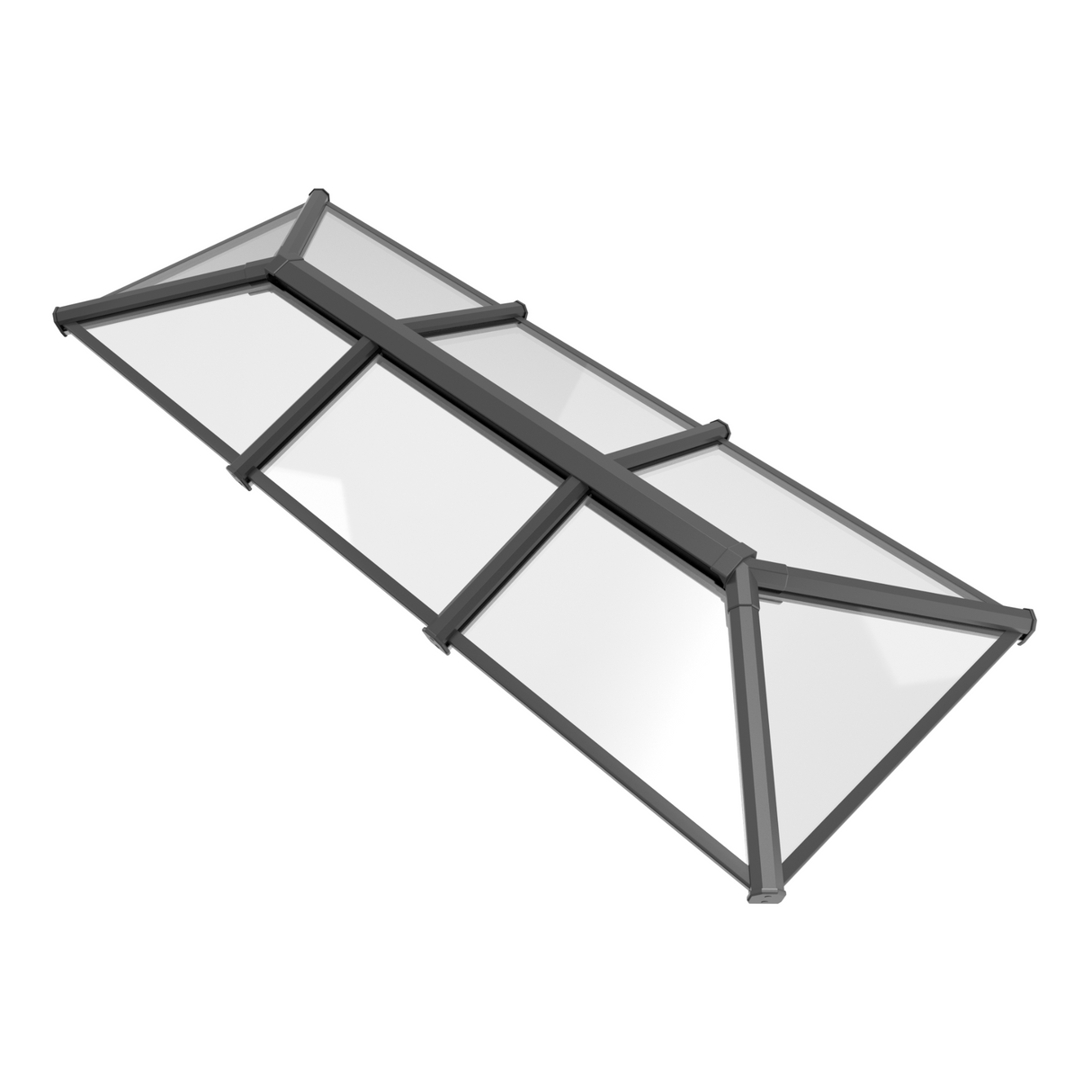 800 x 4000 mm Stratus Aluminium Roof Lantern Style 3 (Traditional).