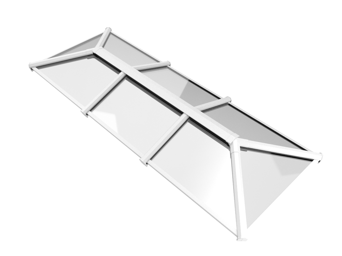 800 x 4500 mm Stratus Aluminium Roof Lantern Style 3 (Traditional).