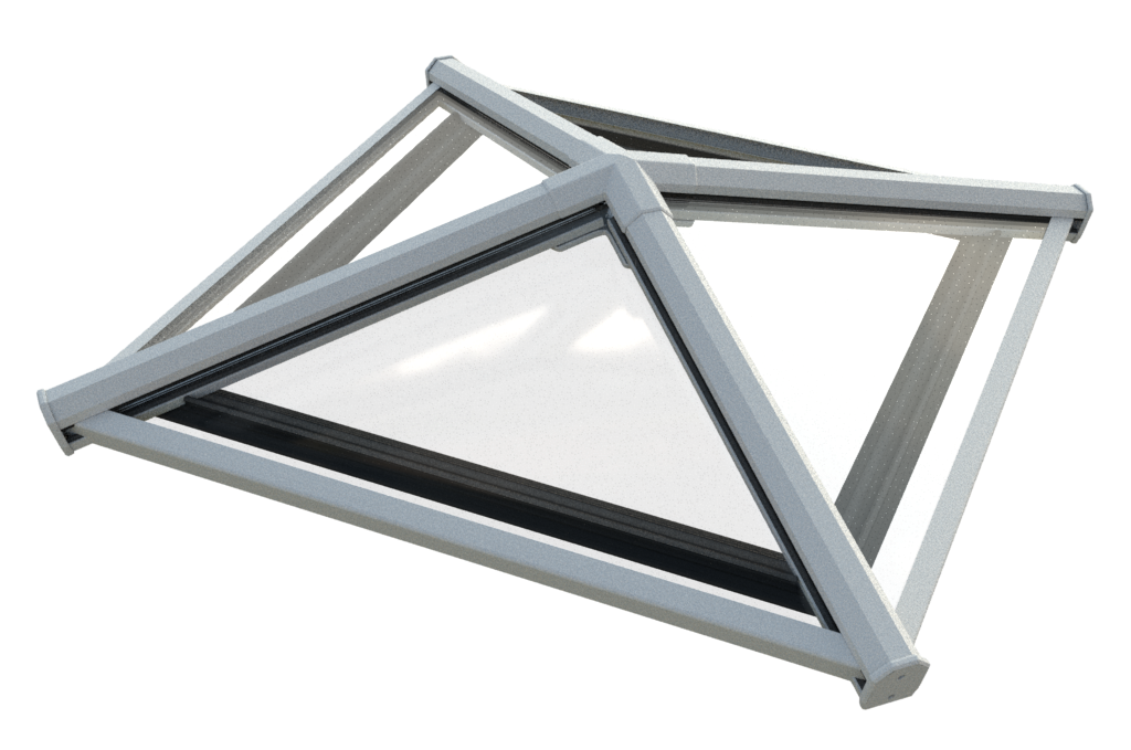 1200 x 1200 mm Stratus Aluminium Roof Lantern Style 8 (Pyramid).