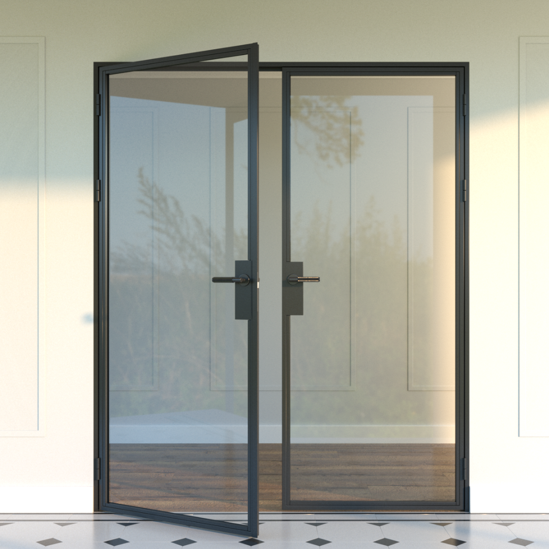 Dubbele stalen deur op maat