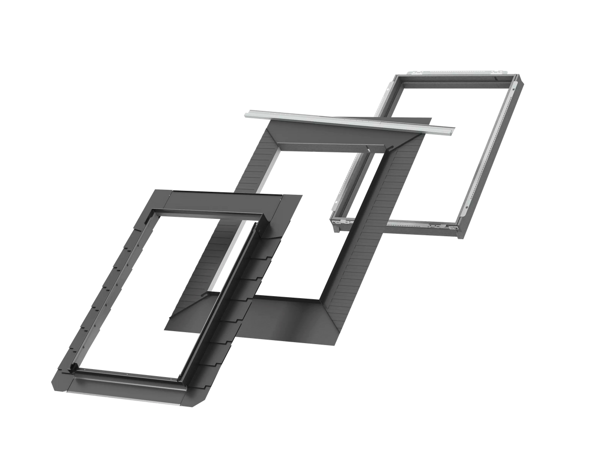 66x98 cm VELUX Pro+ EDL FK04 2300 Leisteen lood met isolatie | Zink afwerking
