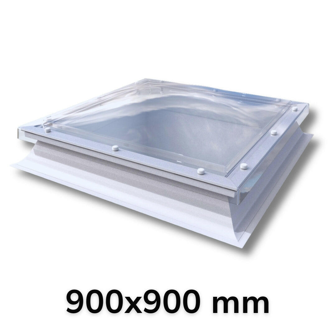 900 x 900 mm Polycarbonate Fixed Dome Rooflight by Mardome Trade.