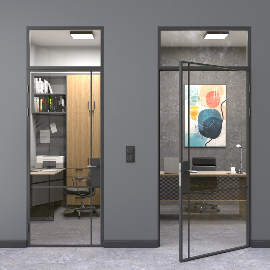 Custom Size Single Hinged Steel Door