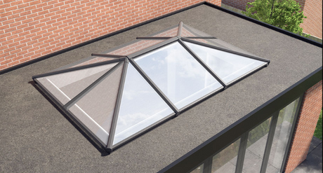1500 x 4000 mm Stratus Aluminium Roof Lantern Style 5 (Traditional).