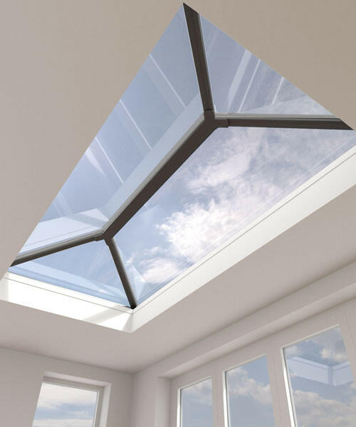1000 x 2000 mm Stratus Aluminium Roof Lantern Style 1 (Contemporary).