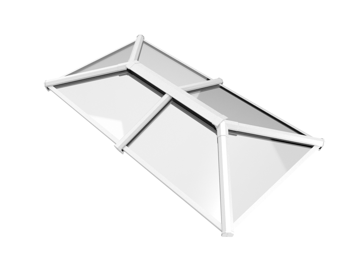 1000 x 2500 mm Stratus Aluminium Roof Lantern Style 2 (Traditional).