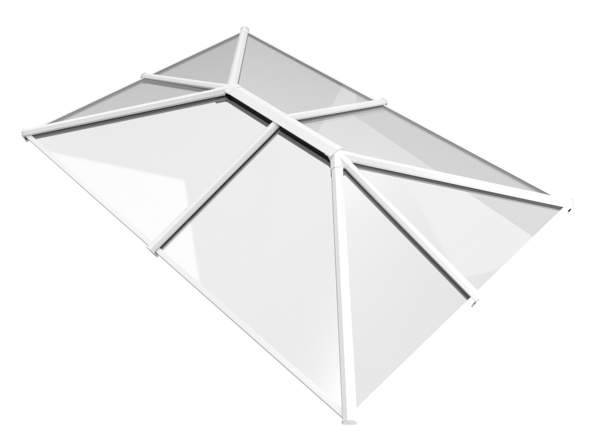 2000 x 2750 mm Stratus Aluminium Roof Lantern Style 4 (Traditional).