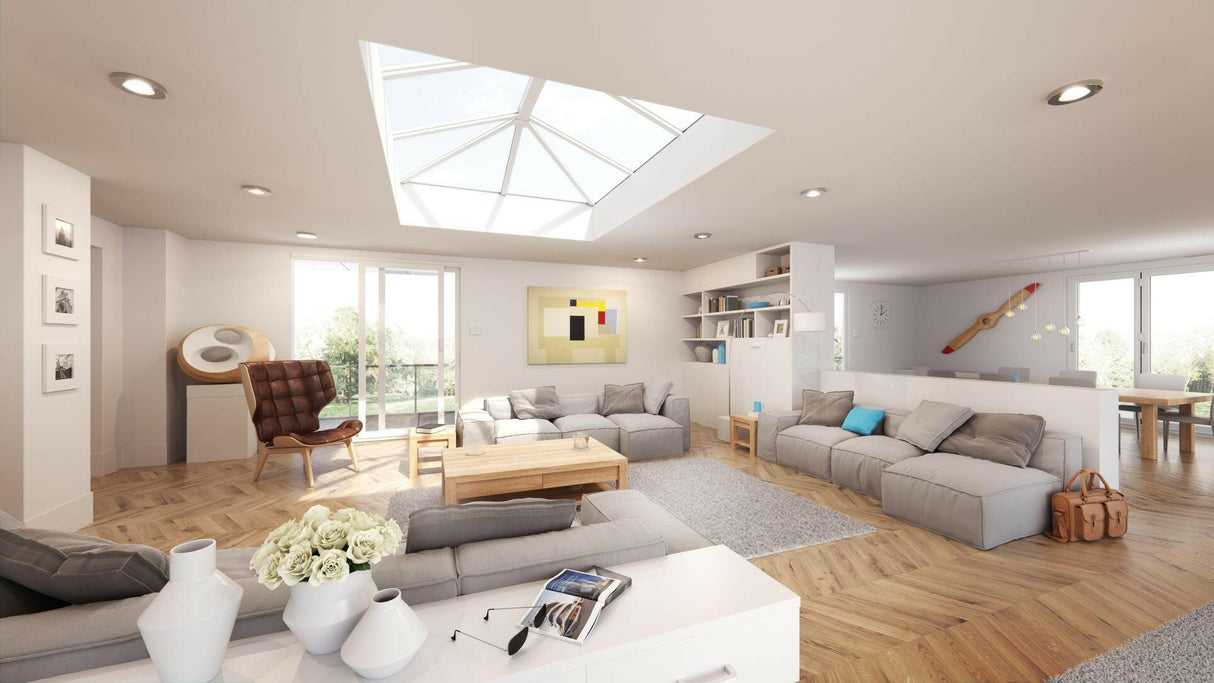 750 x 5000 mm Stratus Aluminium Roof Lantern Style 6 (Traditional).