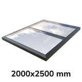 2000 x 2500 mm Fixed Glass Link Modular Skylight (1 Fixed 0 Opening).