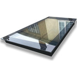 1000 x 2500 mm LD Frameless Triple Glazed Flat Roof Skylight.