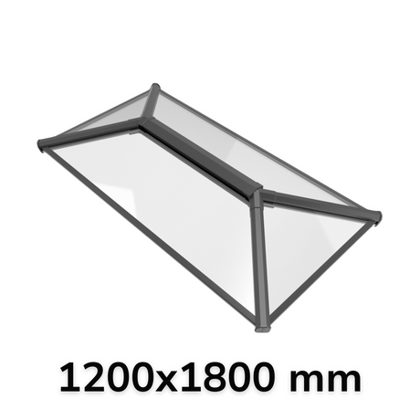 1200 x 1800 mm Stratus Aluminium Roof Lantern Style 1 (Contemporary).
