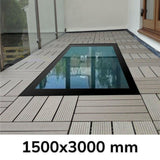 1500 x 3000 mm Framed Walk-on Skylight.