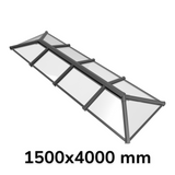 1500 x 4000 mm Stratus Aluminium Roof Lantern Style 6 (Traditional).