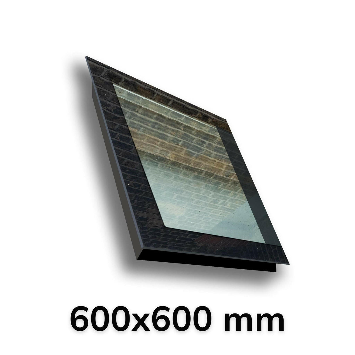 600 x 600 mm LD Frameless Triple Glazed Pitched Roof Skylight.