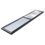 100 x 550 cm Vast modulair daklicht (2 vaste 0 openingen)