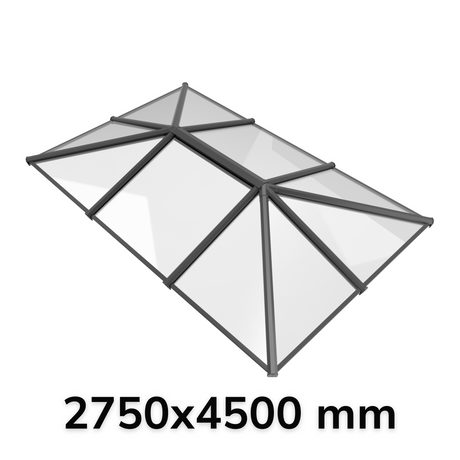2750 x 4500 mm Stratus Aluminium Roof Lantern Style 5 (Traditional).
