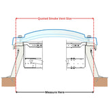 1350 x 1650 mm Smoke Vent Rooflight by Mardome.