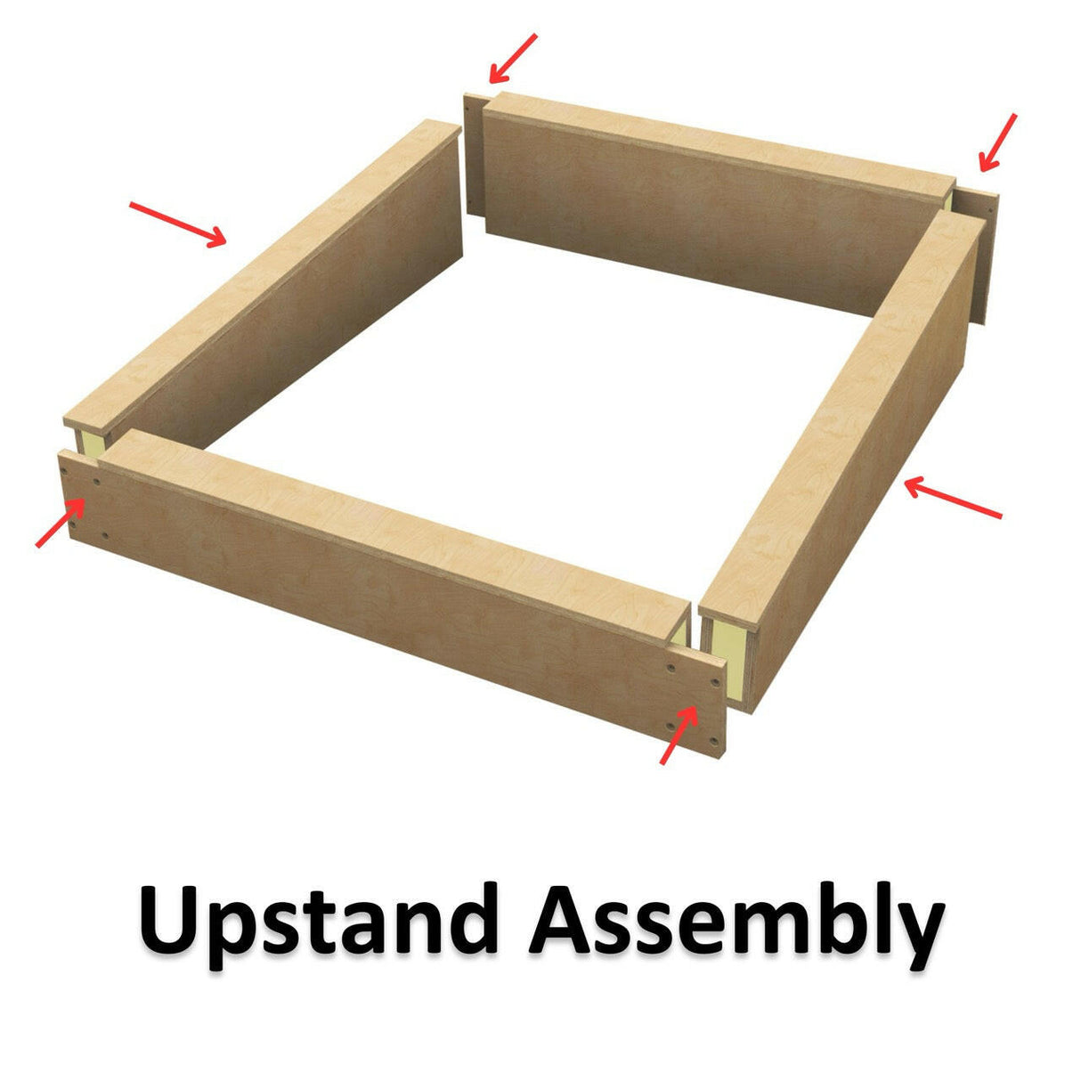 800 x 1000 mm Insulated Upstand for Flat Roof Skylight.