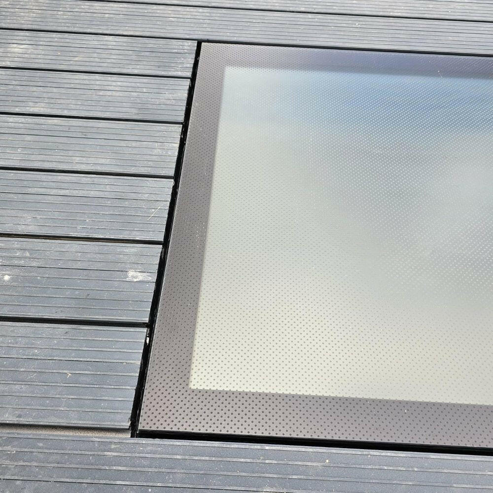 600 x 600 mm Frameless Walk-on Skylight.