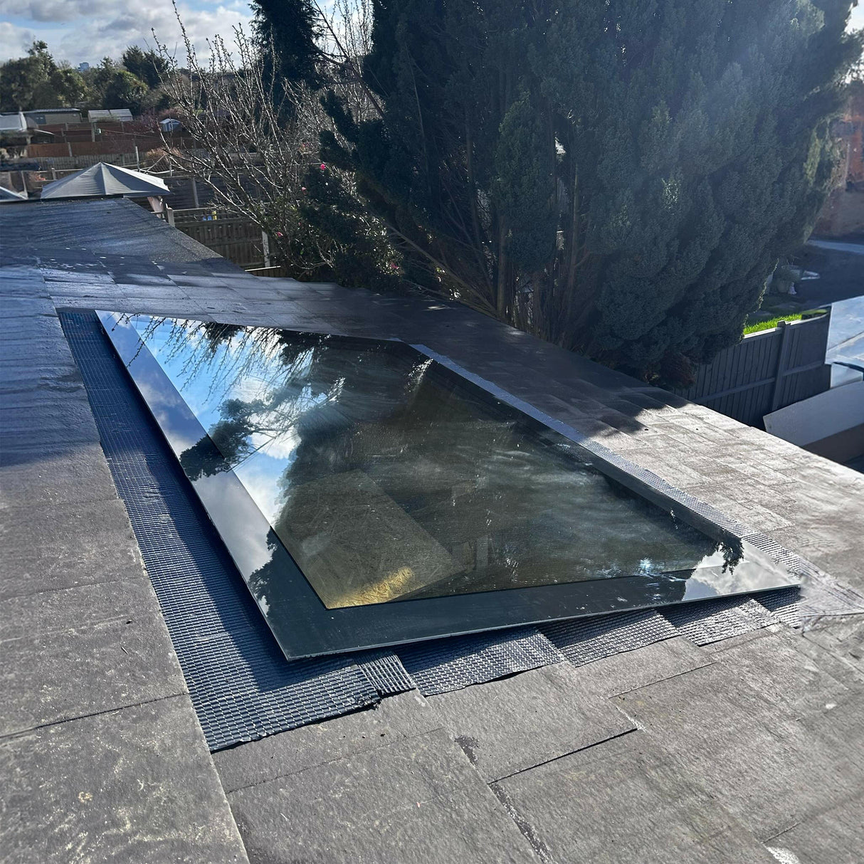 1200 x 1800 mm LD Frameless Triple Glazed Pitched Roof Skylight.