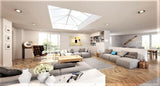 1200 x 3500 mm Stratus Aluminium Roof Lantern Style 5 (Traditional).