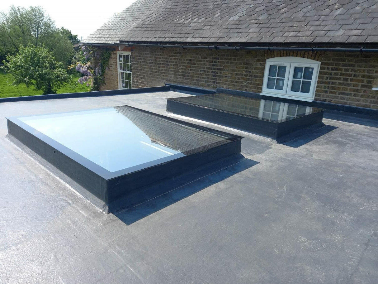 1000 x 2000 mm LD Frameless Triple Glazed Flat Roof Skylight.