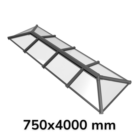 750 x 4000 mm Stratus Aluminium Roof Lantern Style 6 (Traditional).